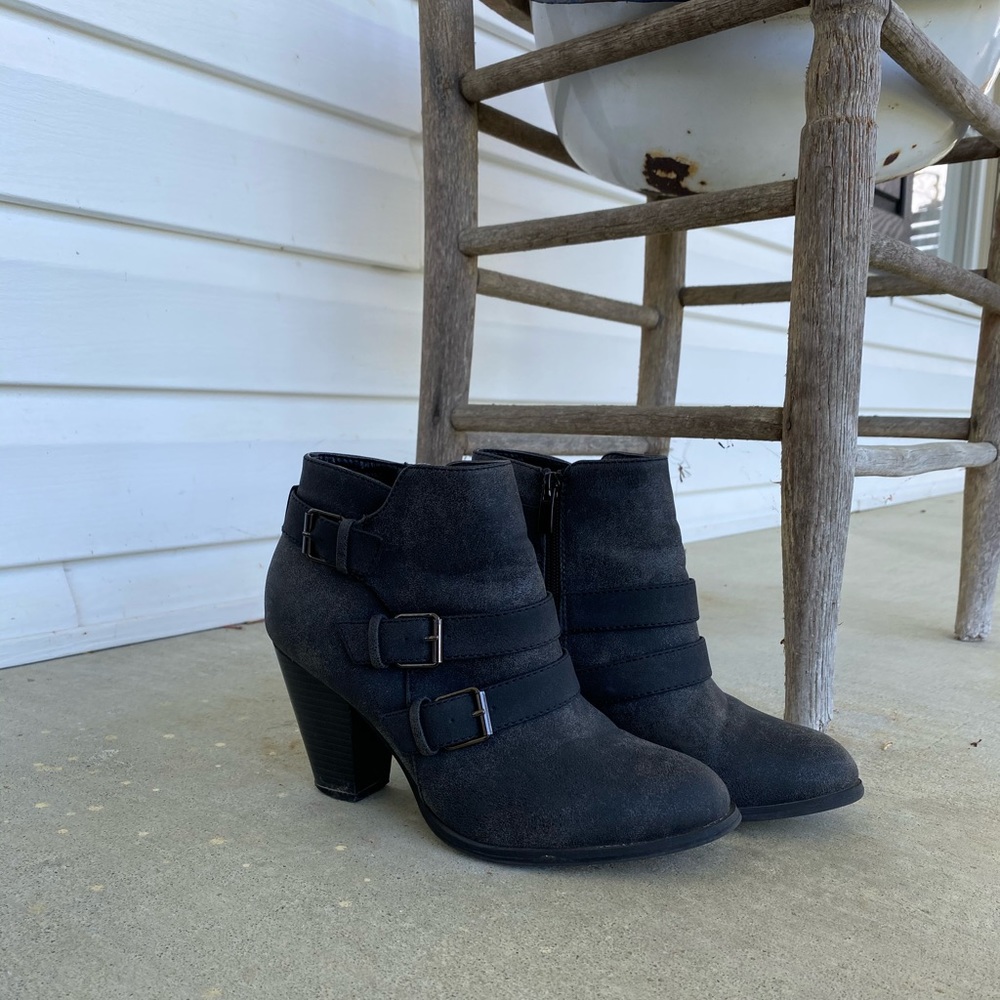 Gray Ankle Booties - Picture 2 of 4